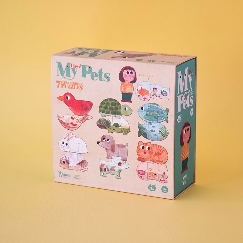 Londji – I Love My Pets Puzzle - Mabel & Fox