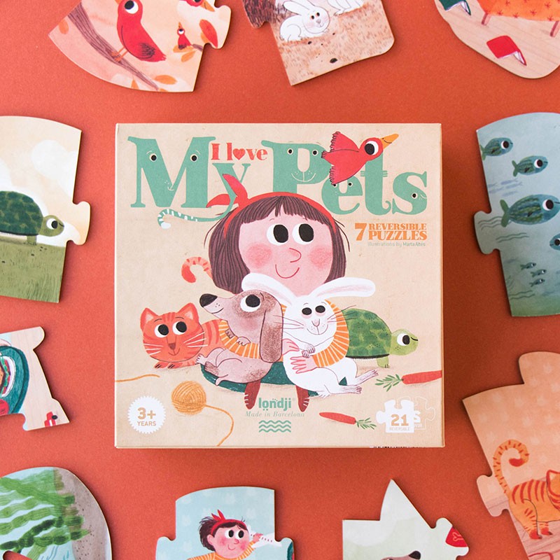 Londji – I Love My Pets Puzzle - Mabel & Fox