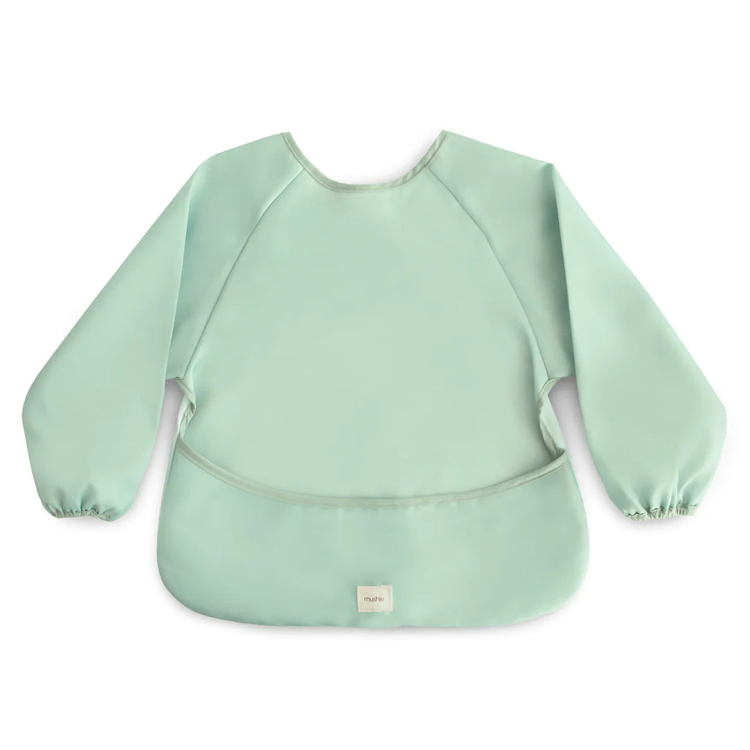 Mushie - Long Sleeve Bib - Roman Green