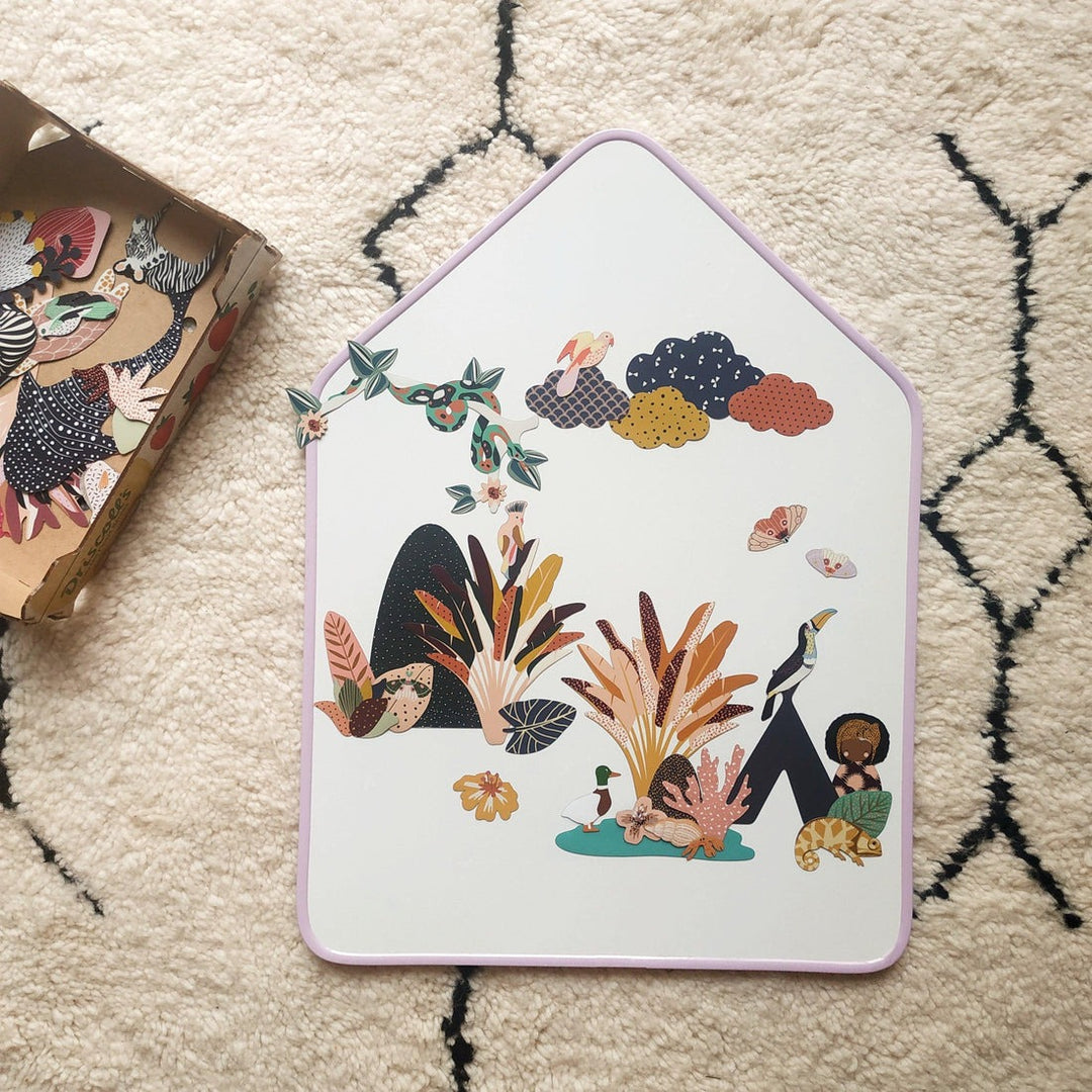 Ma Cabane À Rêves - Cabin Magnetic Whiteboard - Lilac - Mabel & Fox