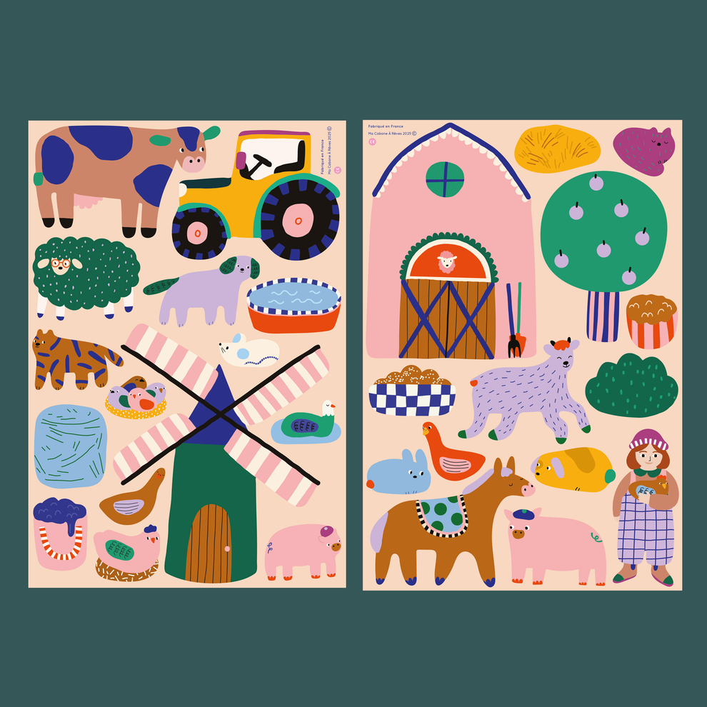 Ma Cabane À Rêves – Magnetic Game – Farm - Mabel & Fox