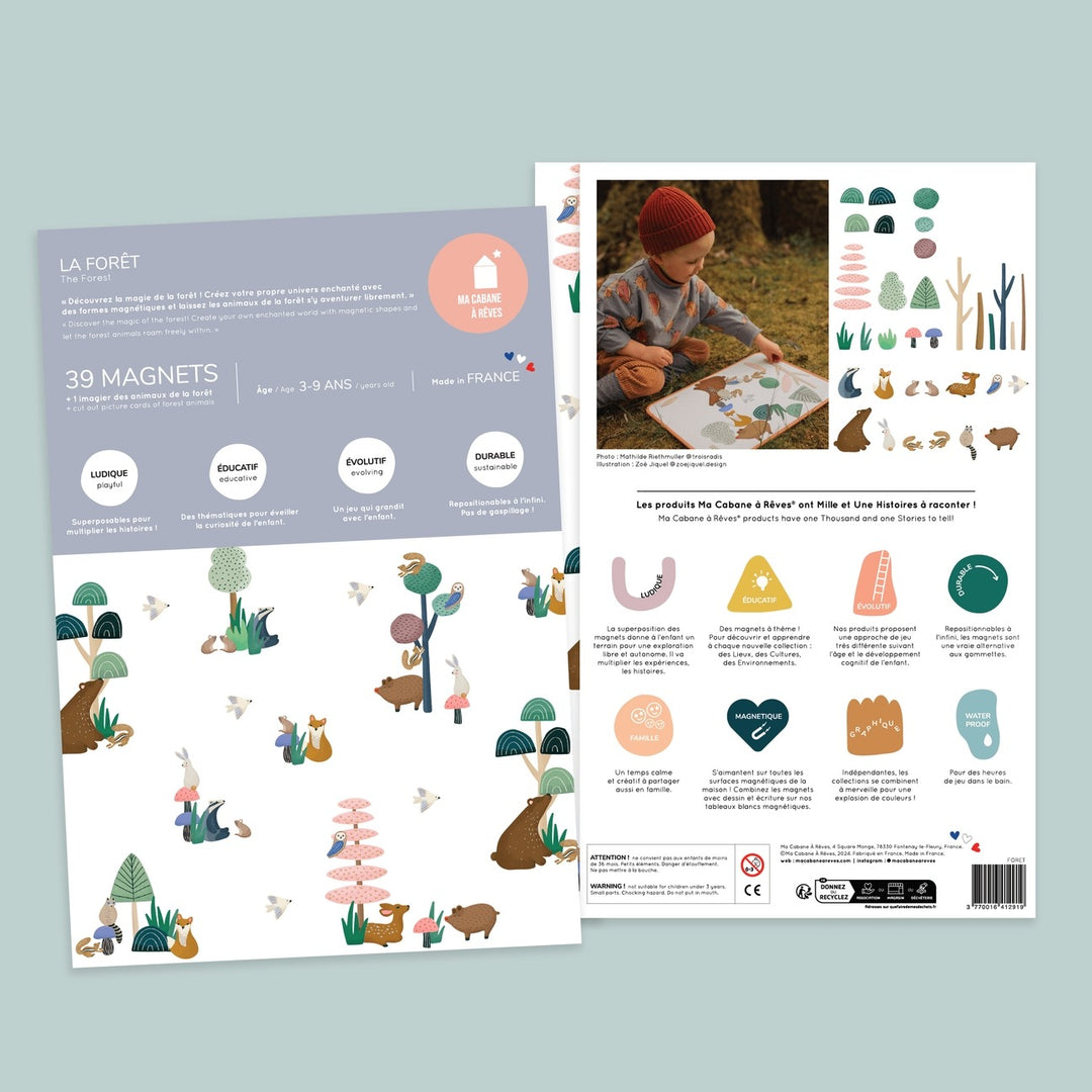 Ma Cabane À Rêves - Magnetic Game - Forest Animals - Mabel & Fox