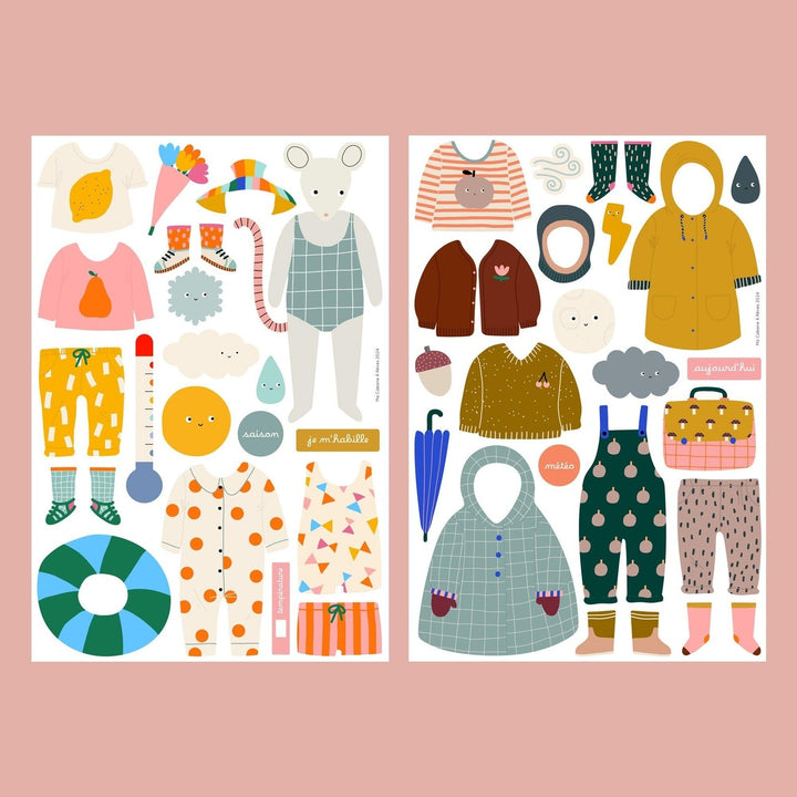 Ma Cabane  Rªves - Magnetic Game - I Get Dressed - Mabel & Fox