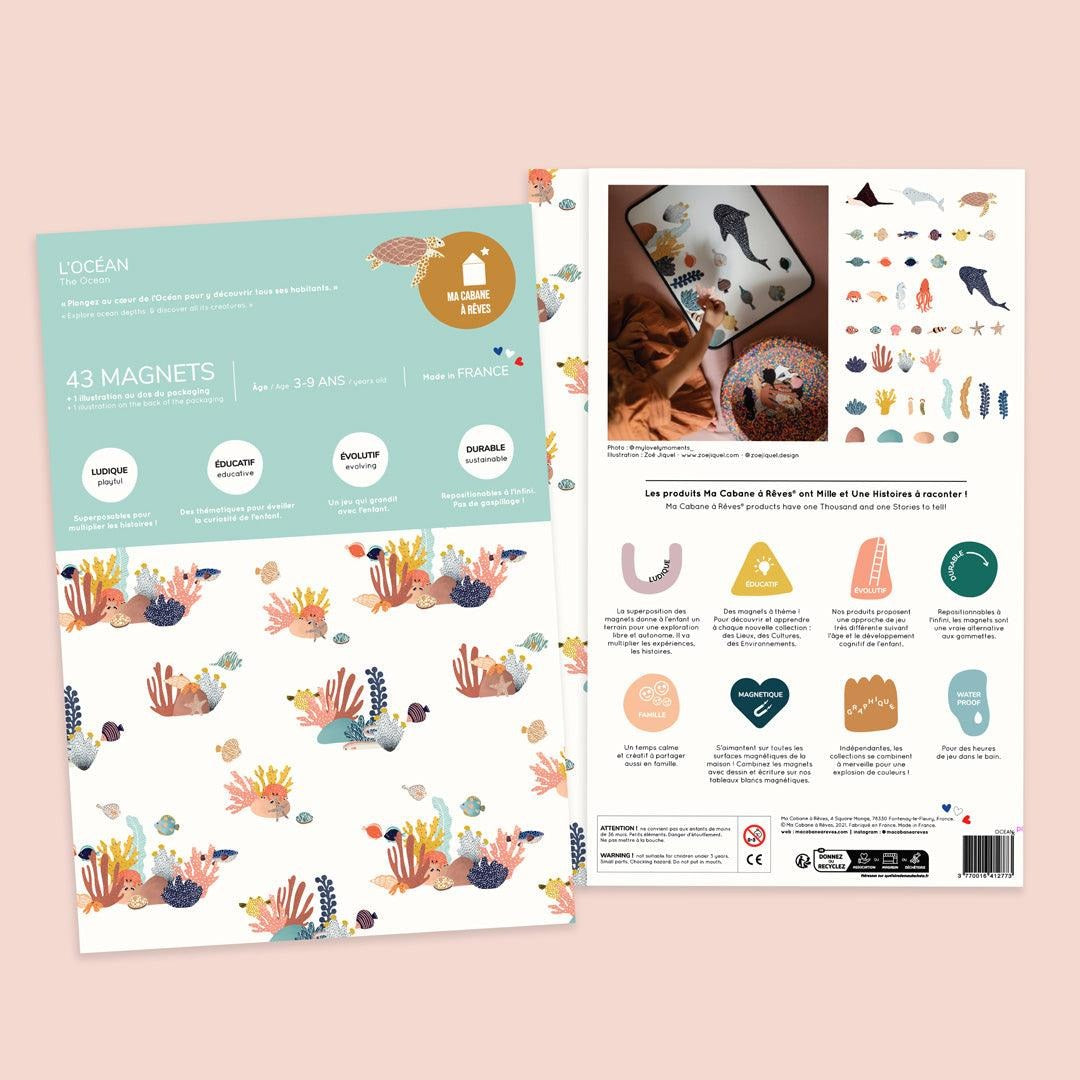 Ma Cabane  Rªves - Magnetic Game - Ocean Animals - Mabel & Fox