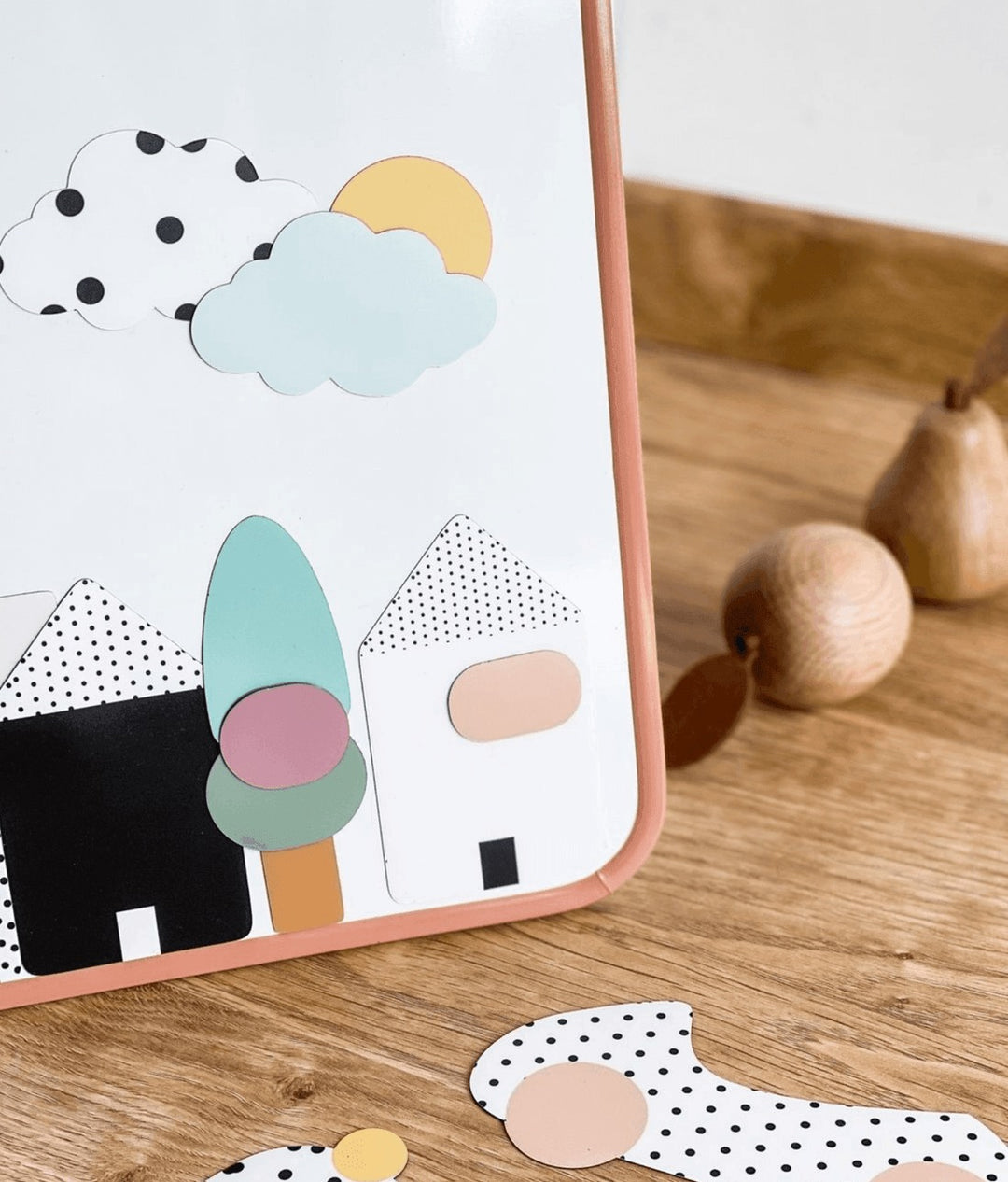 Ma Cabane À Rêves - Magnetic Whiteboard - Nude (30x40cm) - Mabel & Fox