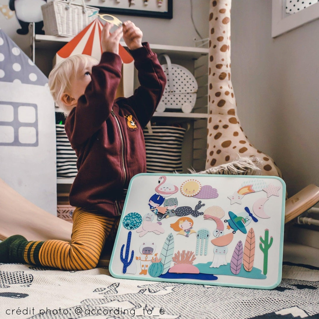 Ma Cabane À Rêves - Magnetic Whiteboard - Opaline (30x40cm) - Mabel & Fox