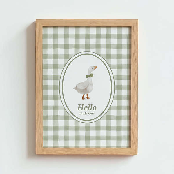 Mabel & Fox - Art Print - Goose - Hello Little One - Mabel & Fox