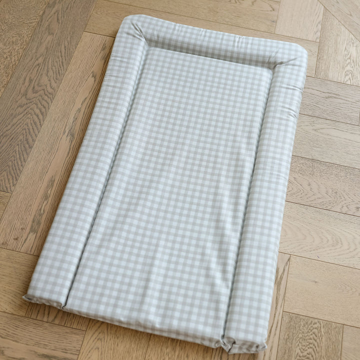 Mabel & Fox - Baby Changing Mat - Beige Gingham - Mabel & Fox