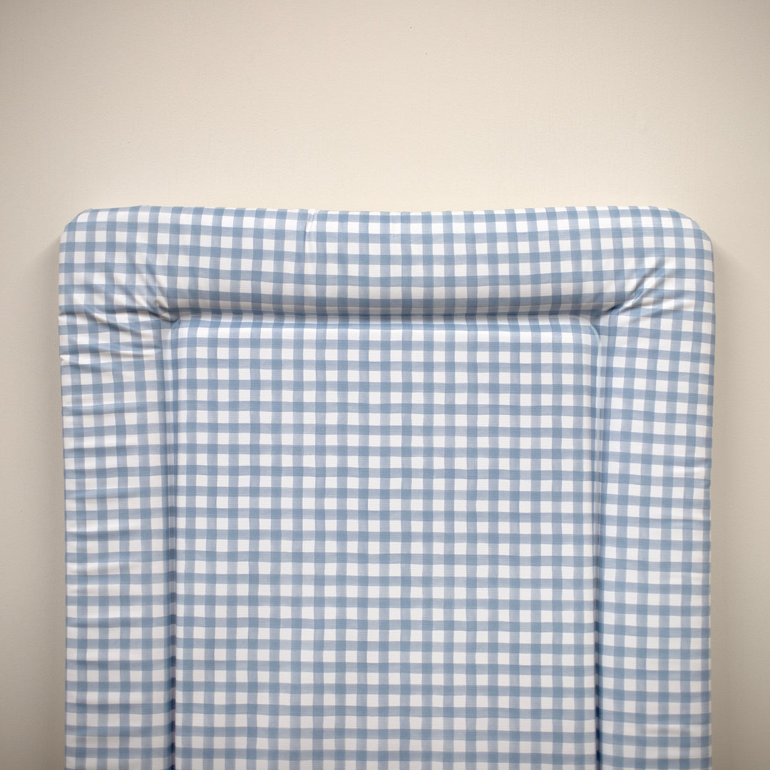 Mabel & Fox - Baby Changing Mat - Blue Gingham - Mabel & Fox
