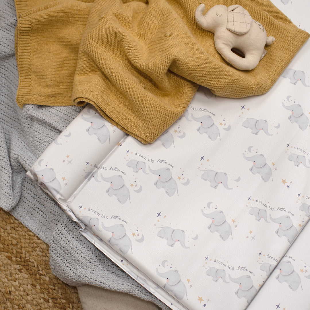 Mabel & Fox - Baby Changing Mat - Elephants - Mabel & Fox