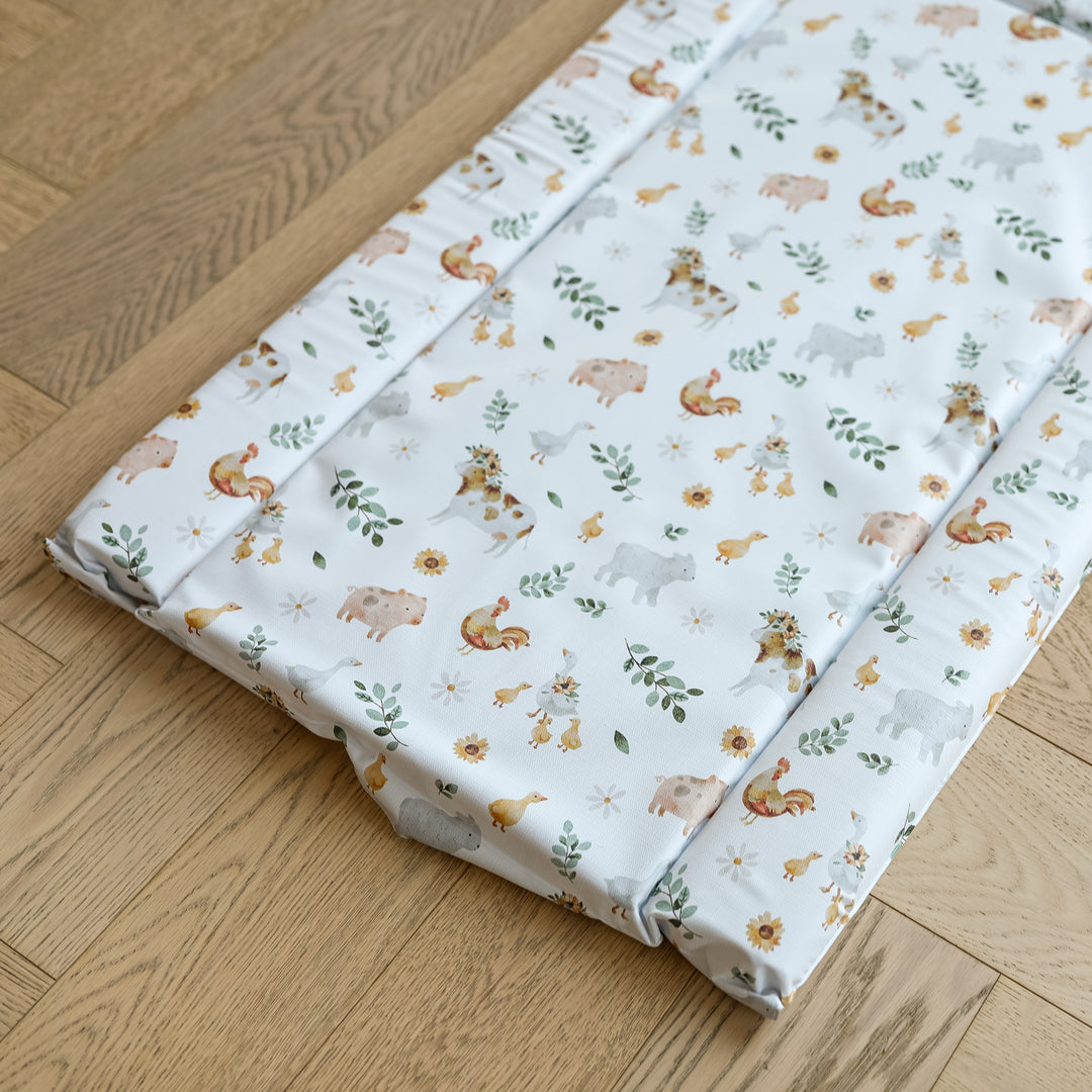 Mabel & Fox - Baby Changing Mat - Farmyard Animals - Mabel & Fox