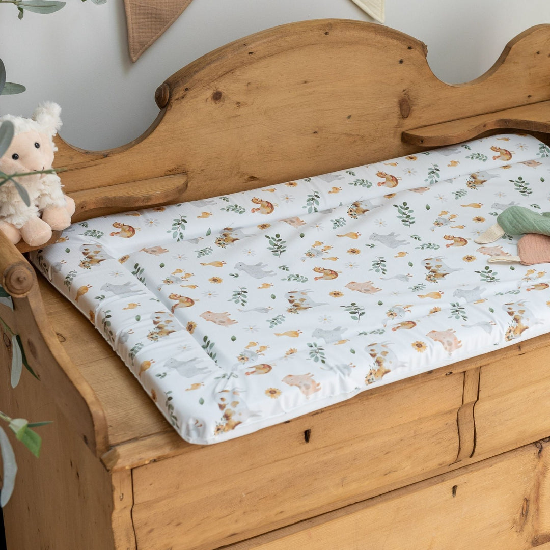 Mabel & Fox - Baby Changing Mat - Farmyard Animals - Mabel & Fox