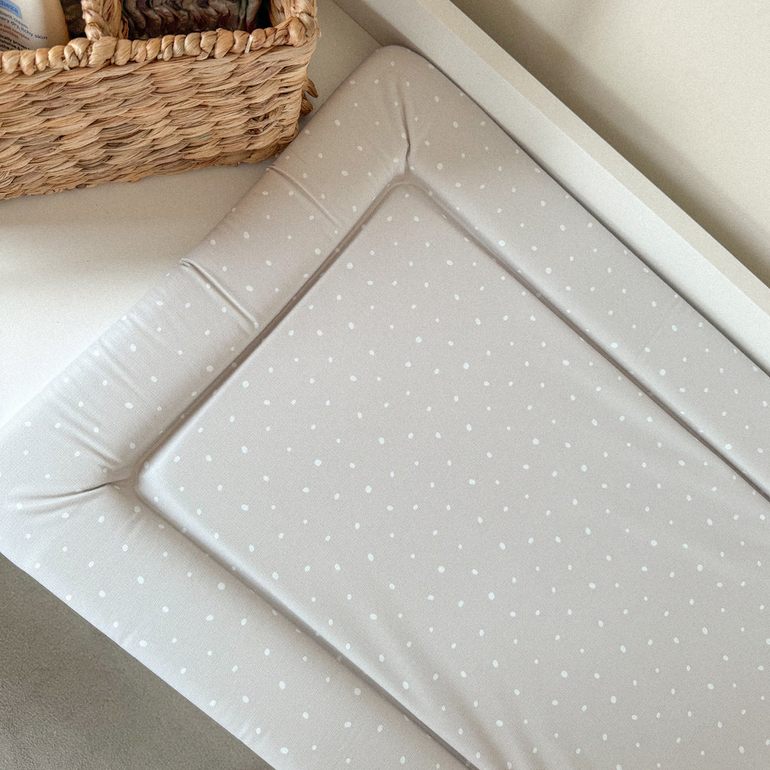 Mabel & Fox - Baby Changing Mat - Grey Spotty - Mabel & Fox