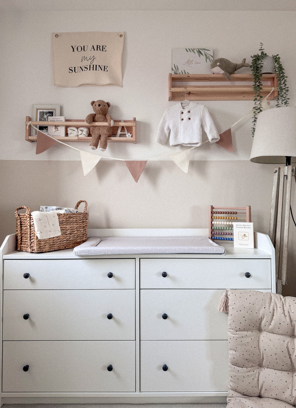 Mabel & Fox - Baby Changing Mat - Grey Spotty - Mabel & Fox