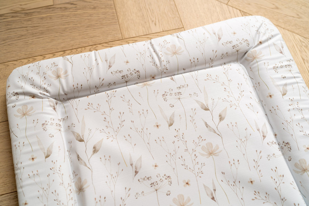 Mabel & Fox - Baby Changing Mat - Natural Wildflowers - Mabel & Fox