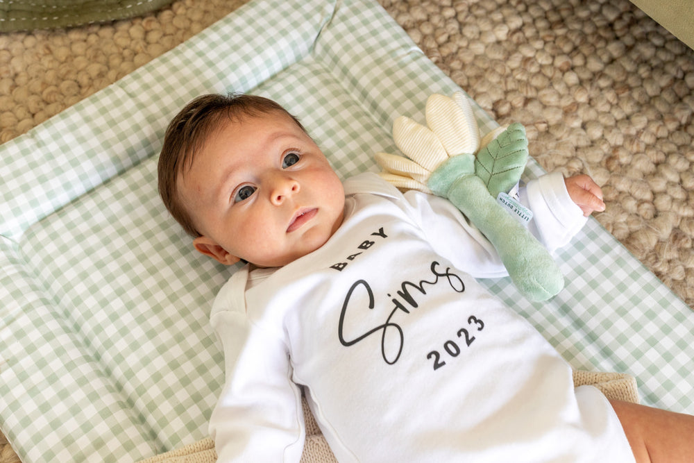 Mabel & Fox - Baby Changing Mat - Sage Gingham - Mabel & Fox