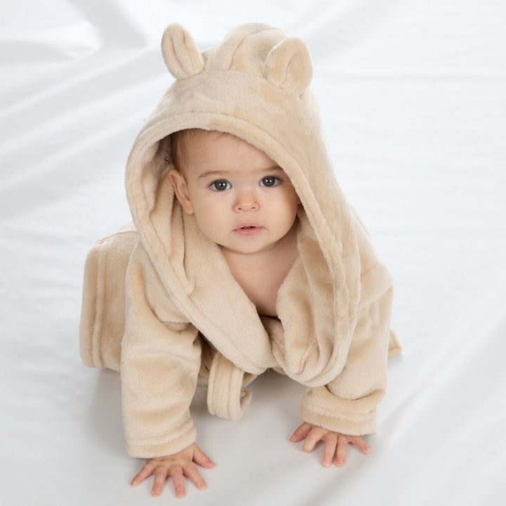 Mabel & Fox - Baby Hooded Dressing Gown - Caramel - Mabel & Fox
