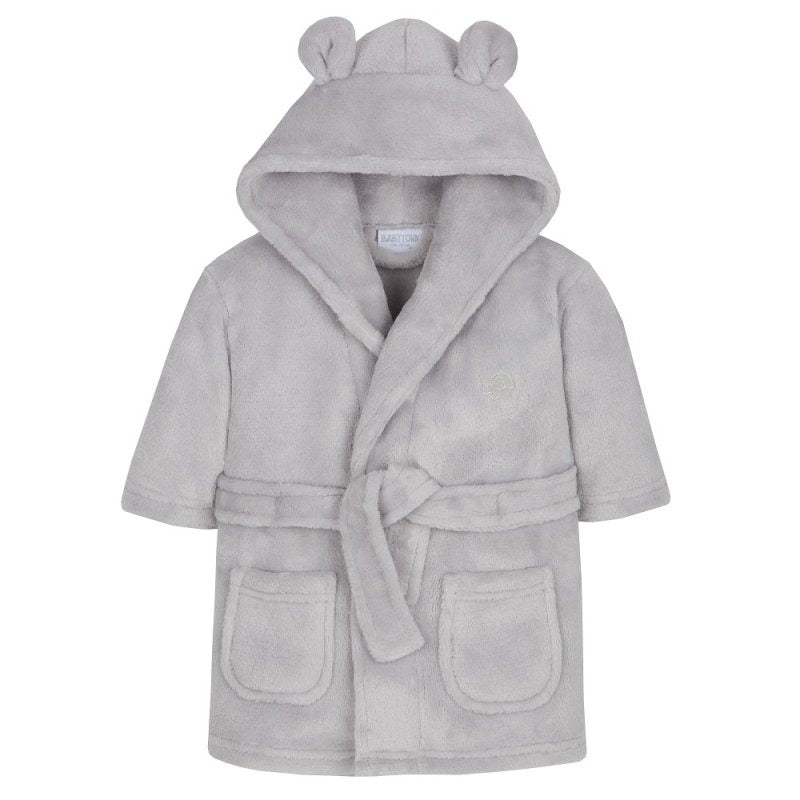 Mabel & Fox - Baby Hooded Dressing Gown - Grey - Mabel & Fox
