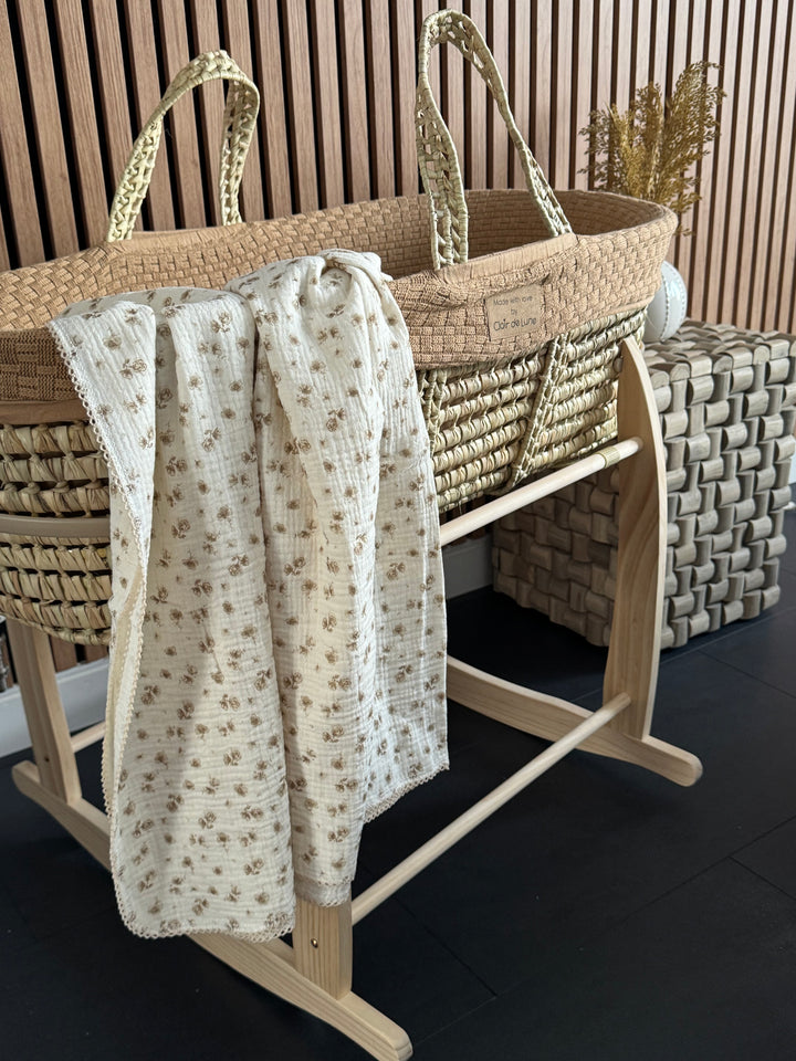 Mabel & Fox - Baby Muslin Cotton Blanket - Camellia - Mabel & Fox