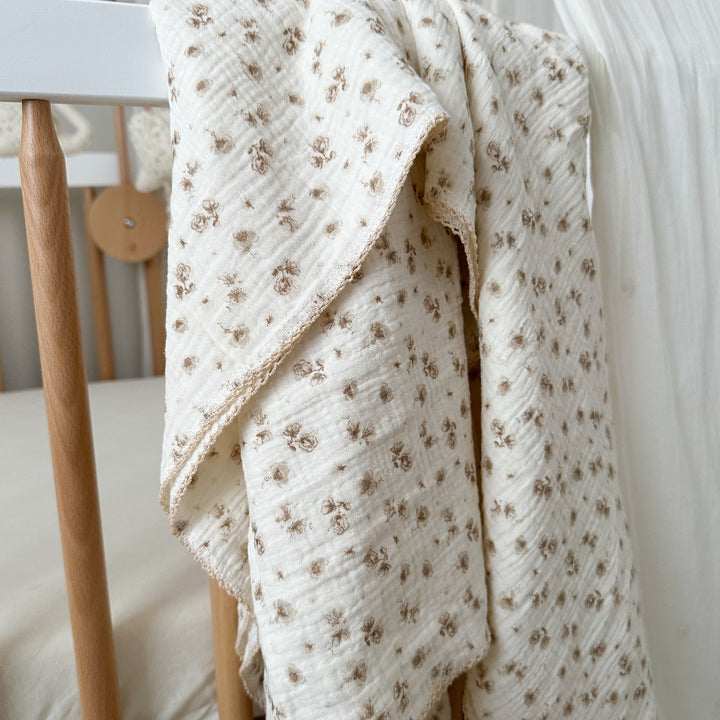 Mabel & Fox - Baby Muslin Cotton Blanket - Camellia - Mabel & Fox