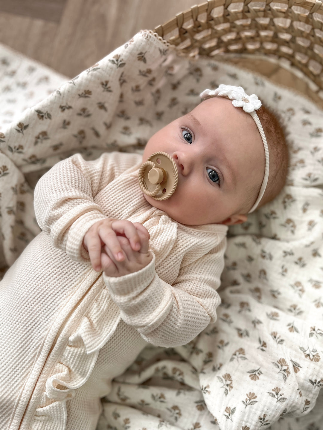 Mabel & Fox - Baby Muslin Cotton Blanket - Dainty Floral - Mabel & Fox