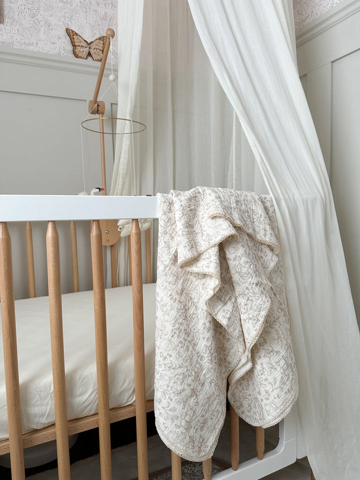 Mabel & Fox - Baby Muslin Cotton Blanket - Woodland Bunnies - Mabel & Fox