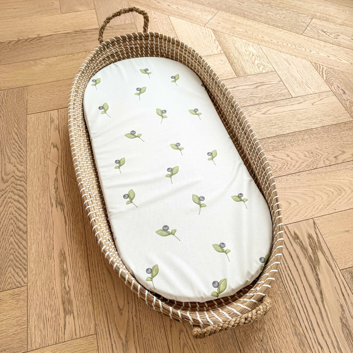 Mabel & Fox -  Basket Changing Mat - Berry Cute - Mabel & Fox