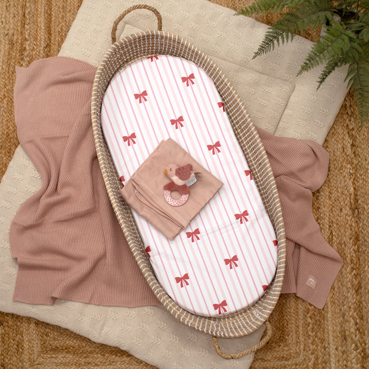 Mabel & Fox - Basket Changing Mat - Bow Cute - Mabel & Fox