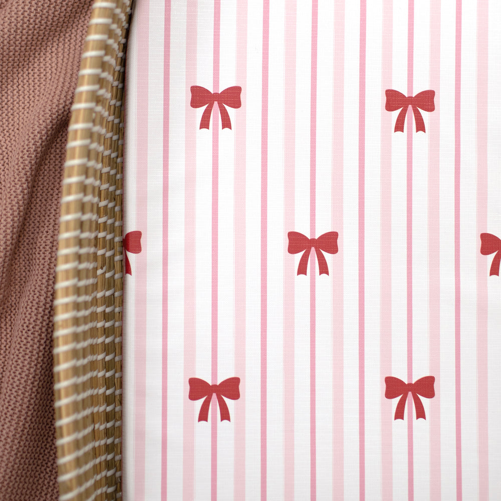 Mabel & Fox - Basket Changing Mat - Bow Cute - Mabel & Fox