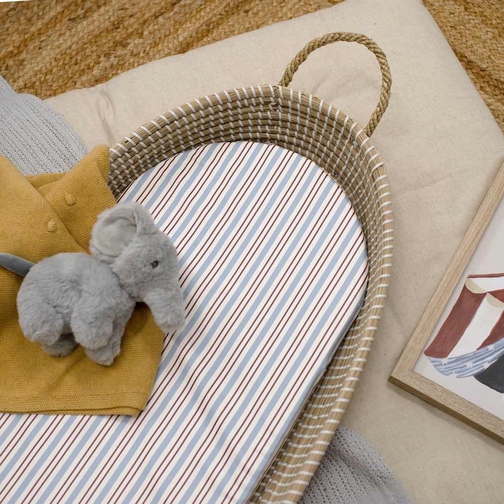 Mabel & Fox - Basket Changing Mat - Circus Stripe - Mabel & Fox