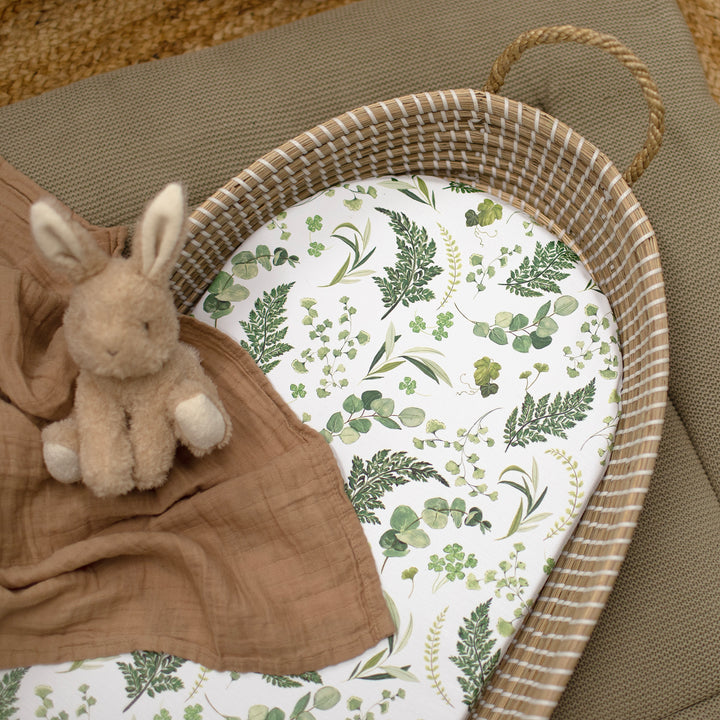 Mabel & Fox -  Basket Changing Mat - Evergreen - Mabel & Fox