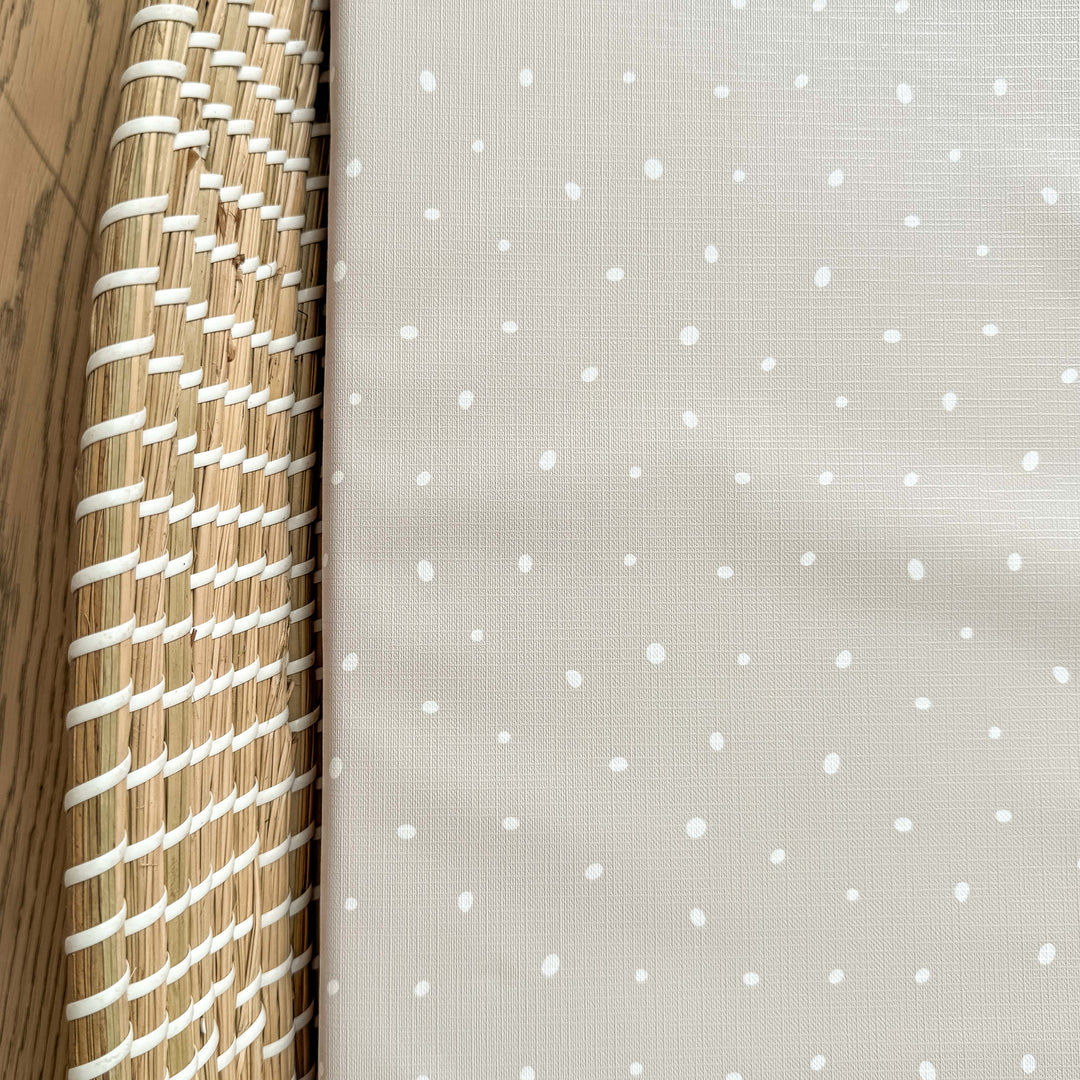 Mabel & Fox -  Basket Changing Mat - Grey Spotty - Mabel & Fox