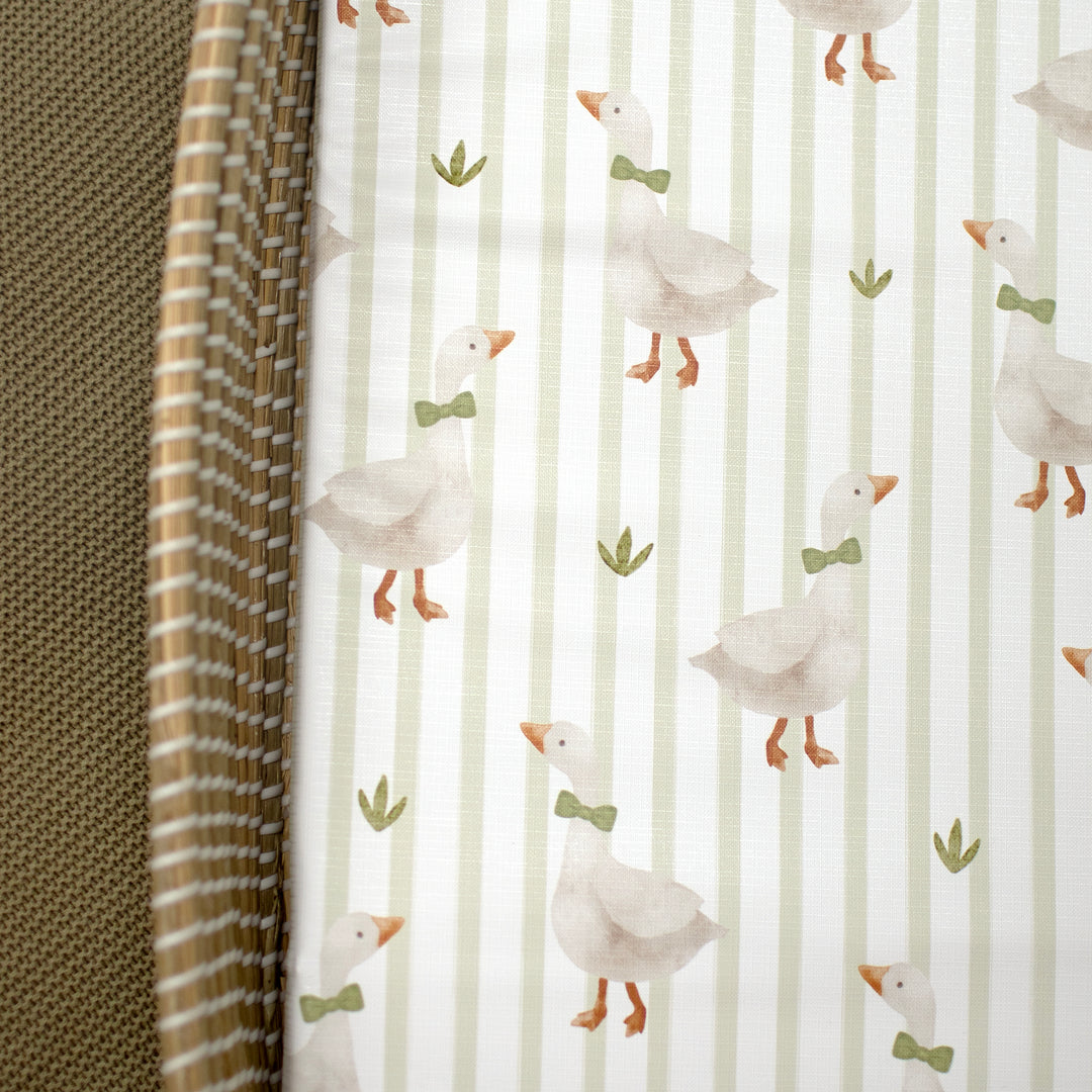 Mabel & Fox -  Basket Changing Mat - Mr Goose - Mabel & Fox