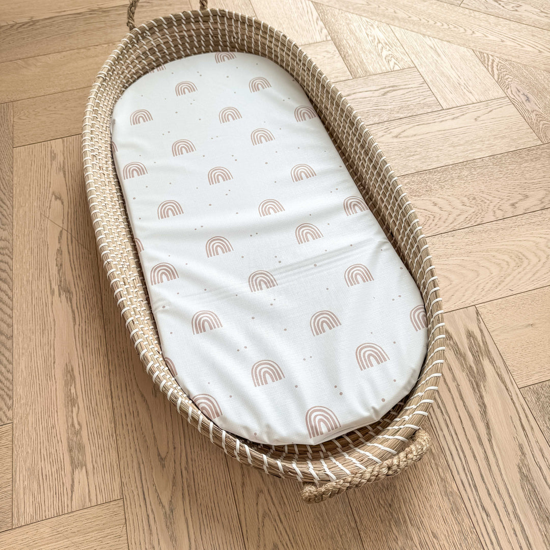 Mabel & Fox -  Basket Changing Mat - Rainbow - Mabel & Fox