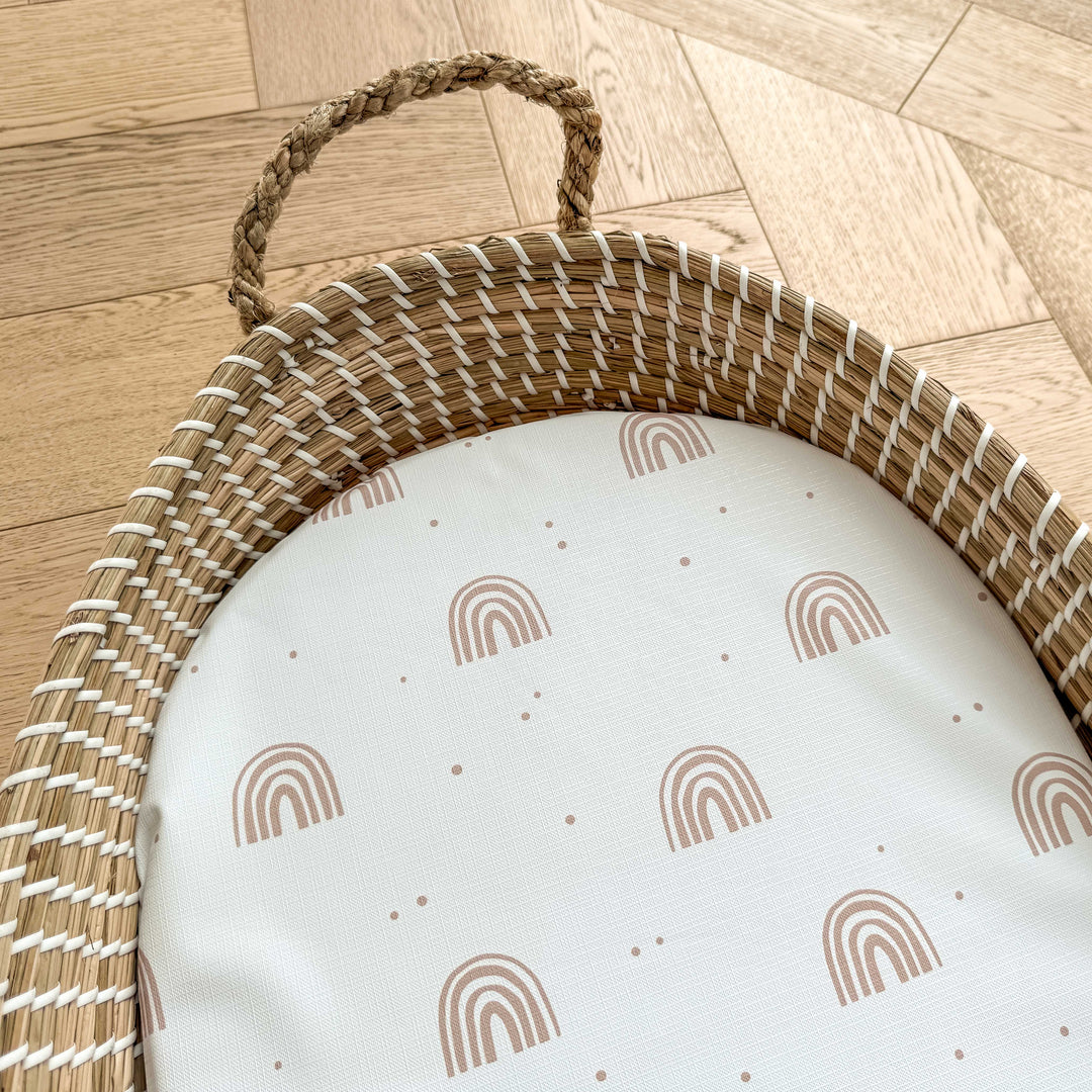 Mabel & Fox -  Basket Changing Mat - Rainbow - Mabel & Fox