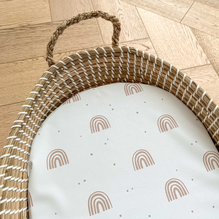 Mabel & Fox -  Basket Changing Mat - Rainbow - Mabel & Fox