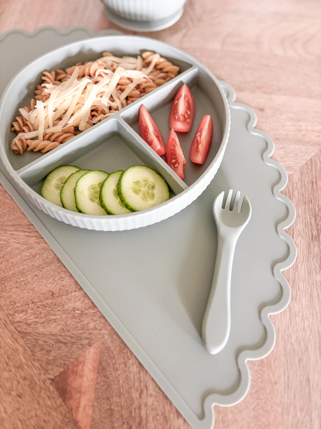Mabel & Fox - Complete Silicone Tableware Set - Sage (7 Pcs) - Mabel & Fox