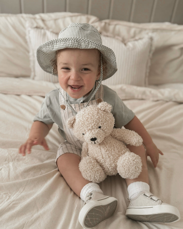 Mabel & Fox - Gingham Sun Hat - Sage - Mabel & Fox