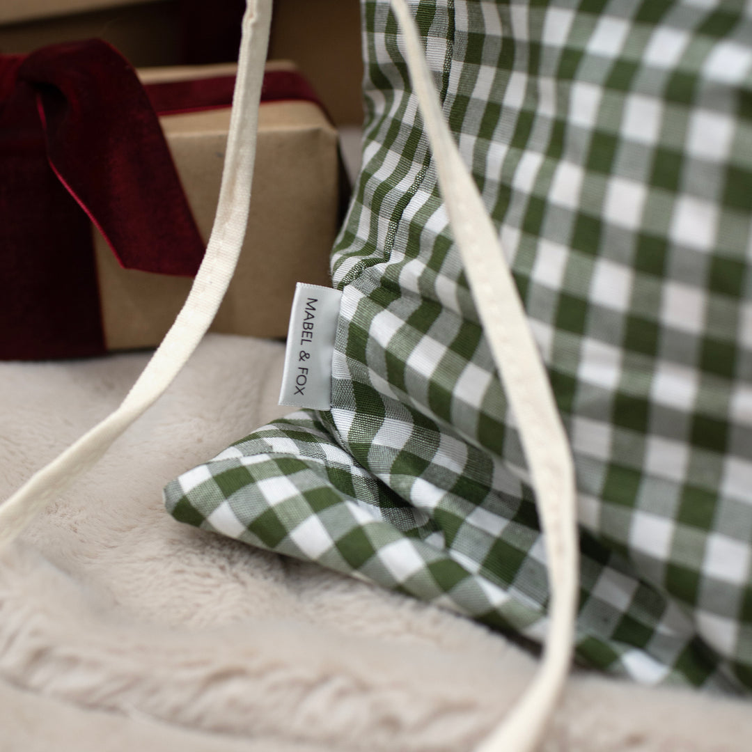 Mabel & Fox - Green Gingham Gift Sack - Mabel & Fox