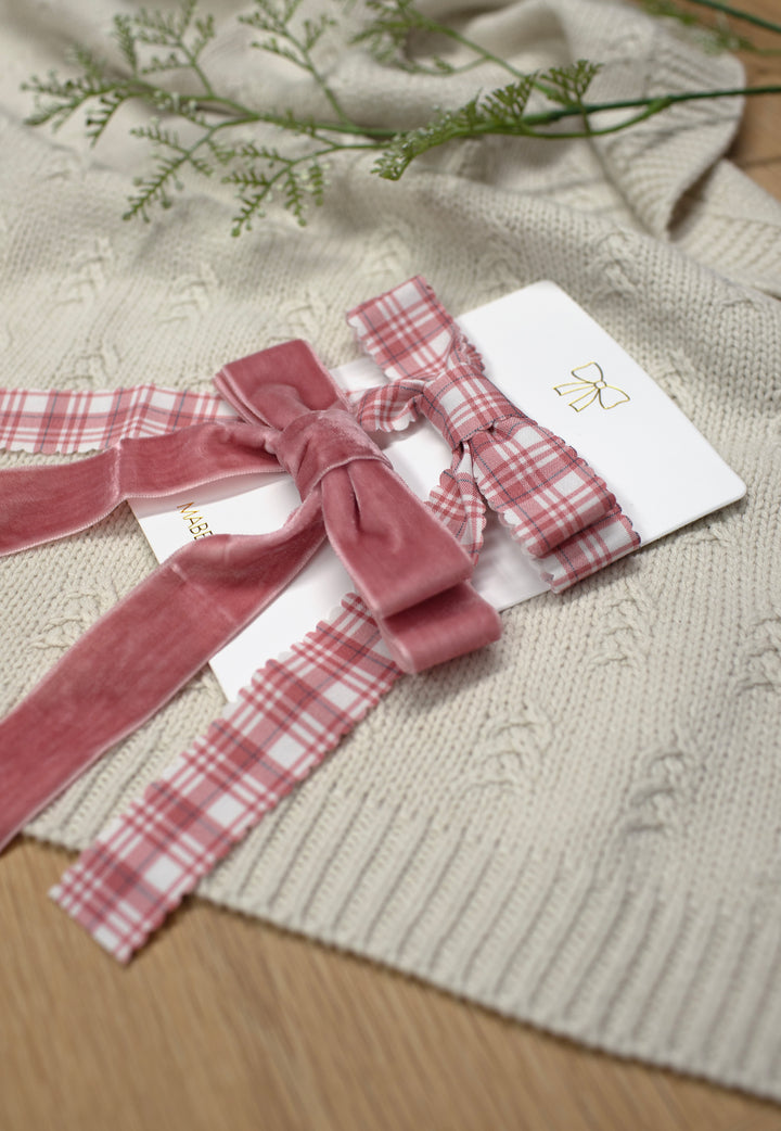 Mabel & Fox - Hair Bow Clips - Pink (2 Pack) - Mabel & Fox