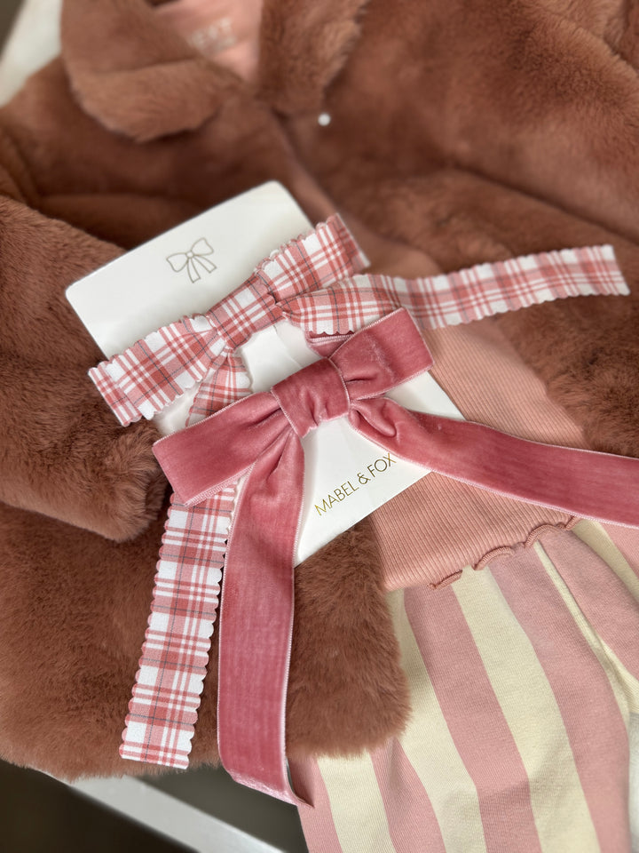 Mabel & Fox - Hair Bow Clips - Pink (2 Pack) - Mabel & Fox