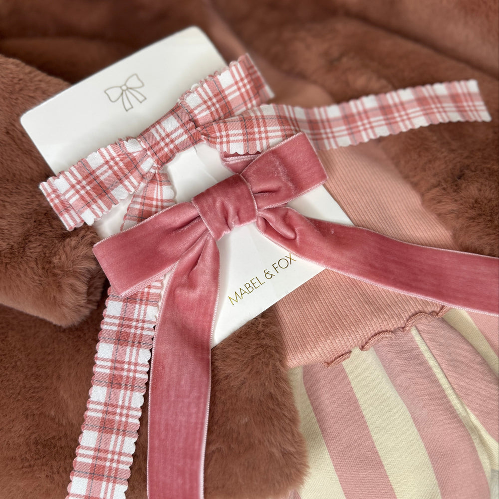Mabel & Fox - Hair Bow Clips - Pink (2 Pack) - Mabel & Fox