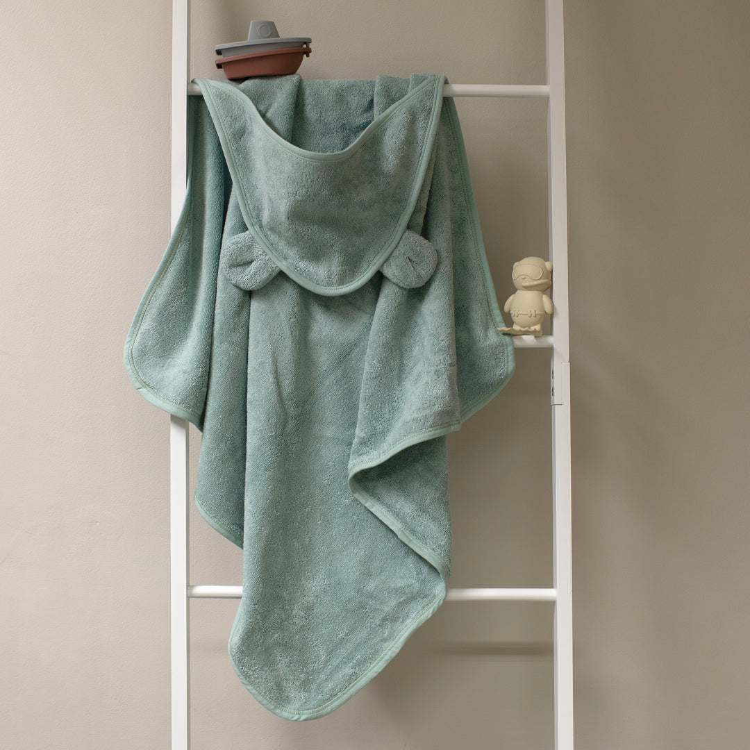 Mabel & Fox - Hooded Towel - Sea Green - Mabel & Fox
