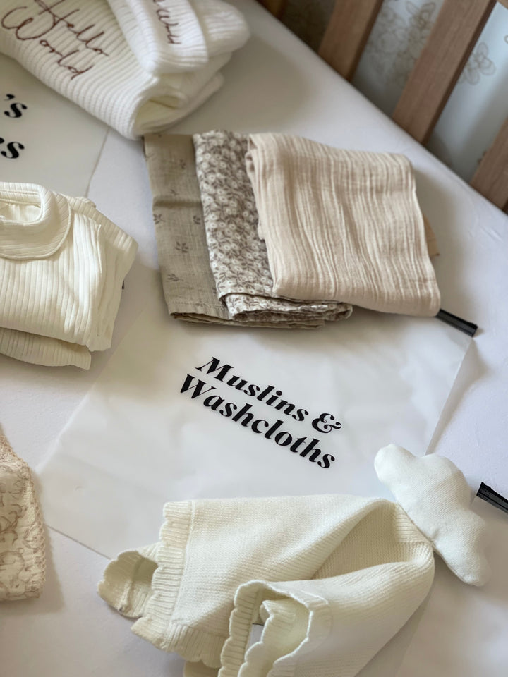 Mabel & Fox - Hospital Bag Organisers (12 Pcs) - Mabel & Fox