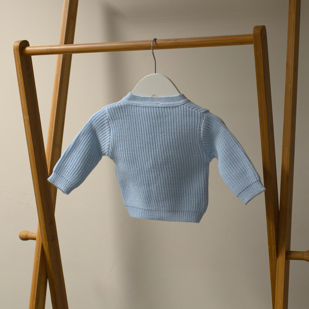 Mabel & Fox - Knitted Cardigan - Blue - Mabel & Fox