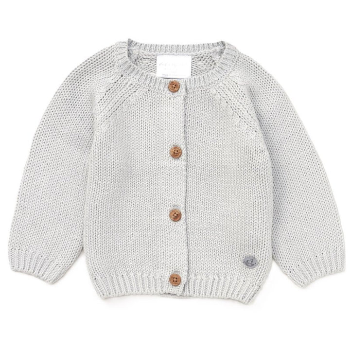 Mabel & Fox - Knitted Cardigan - Grey Marl - Mabel & Fox