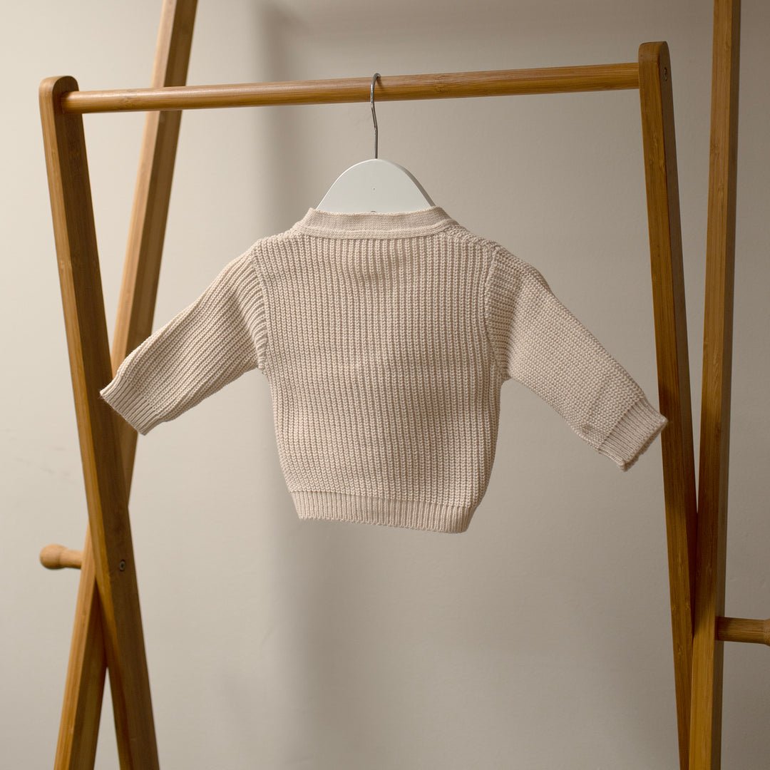 Mabel & Fox - Knitted Cardigan - Taupe - Mabel & Fox