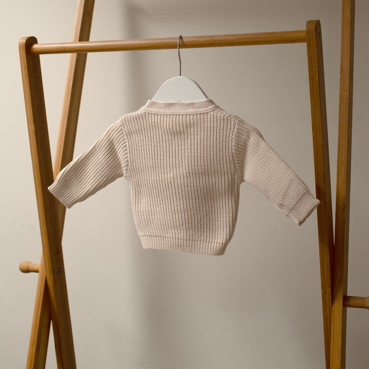 Mabel & Fox - Knitted Cardigan - Taupe - Mabel & Fox