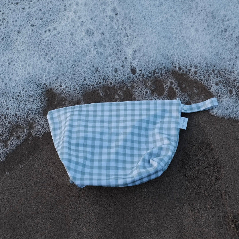 Mabel & Fox - 2 Pcs Wet Bag Set - Boho Safari & Sage Gingham - Mabel & Fox