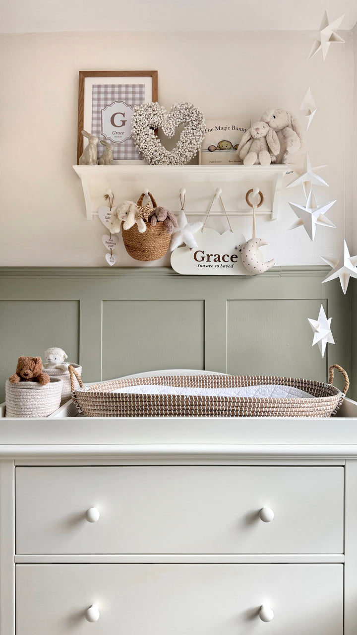 Mabel & Fox - Personalised Art Print - Blush Gingham - Mabel & Fox